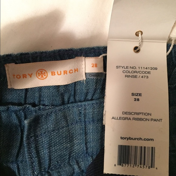 SOLD ON EBAY! NWT‼️ Tory Burch Drawstring Jeans. - Picture 4 of 4