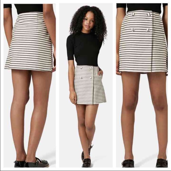 Topshop Dresses & Skirts - TOPSHOP Sailor Striped Mini Skirt