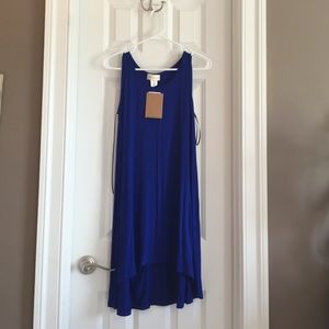 NWT BLUE HIGH LOW TSHIRT DRESS