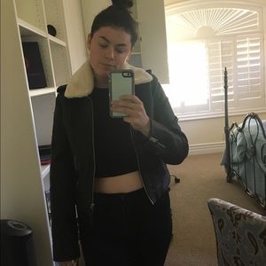 Black leather jacket!!