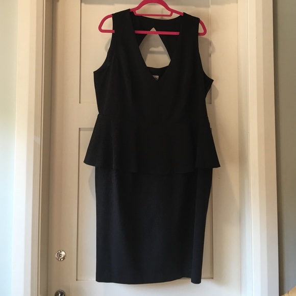 Anna Scholz peplum midi cocktail LBD