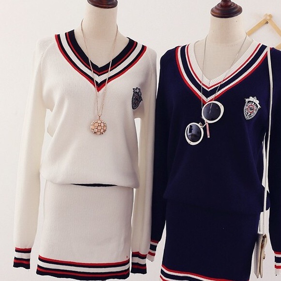 White Posh schoolgirl set