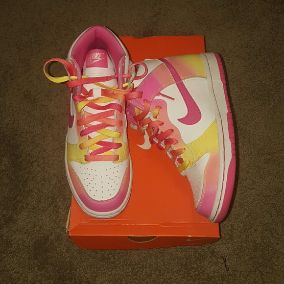 Nike Rainbow Dunk High Tops