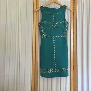 Studded Turquoise Dress