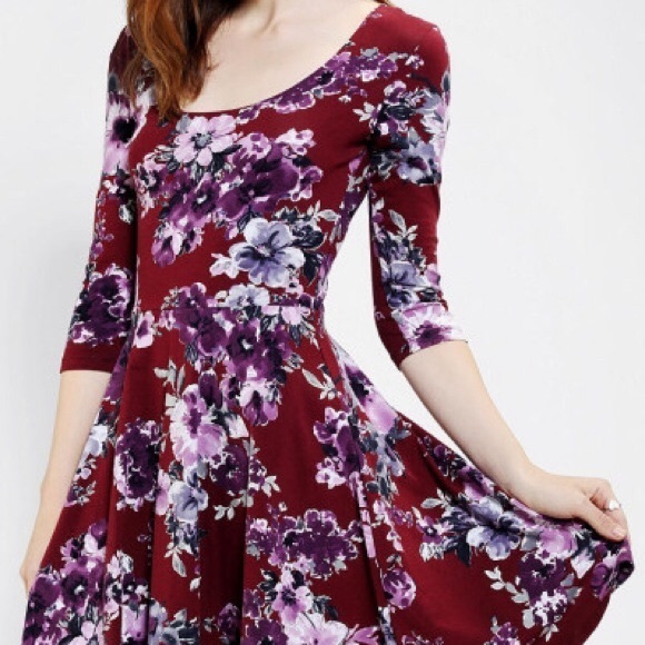 SOLD Urban Outfitters Floral Skater Dress