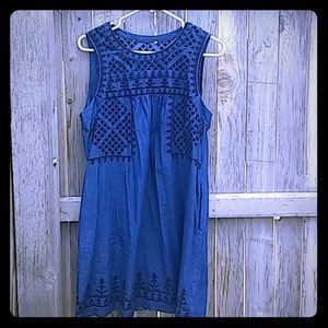 Denim shift dress