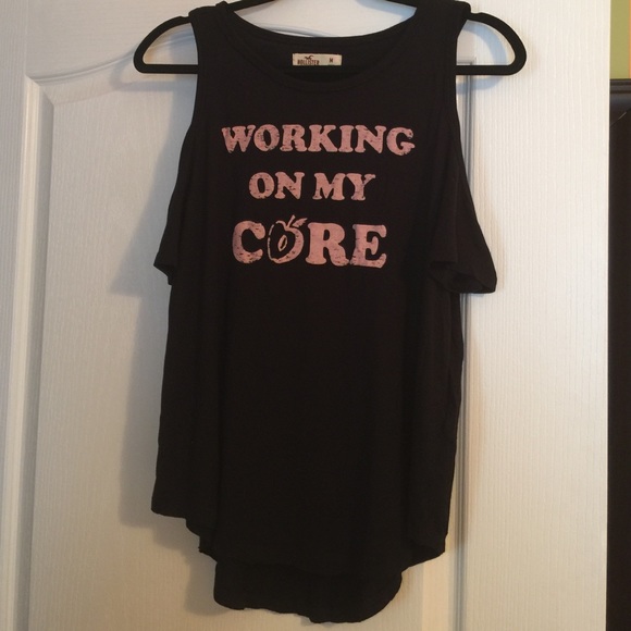 Hollister Cold Shoulder Workout Top