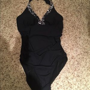 Black One Piece Bathing Suit