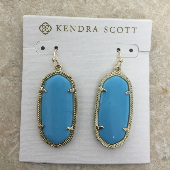 Kendra Scott Elle's in Turquoise - Picture 3 of 3