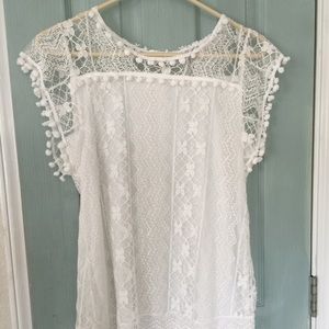 White Lace dress-Sz LG