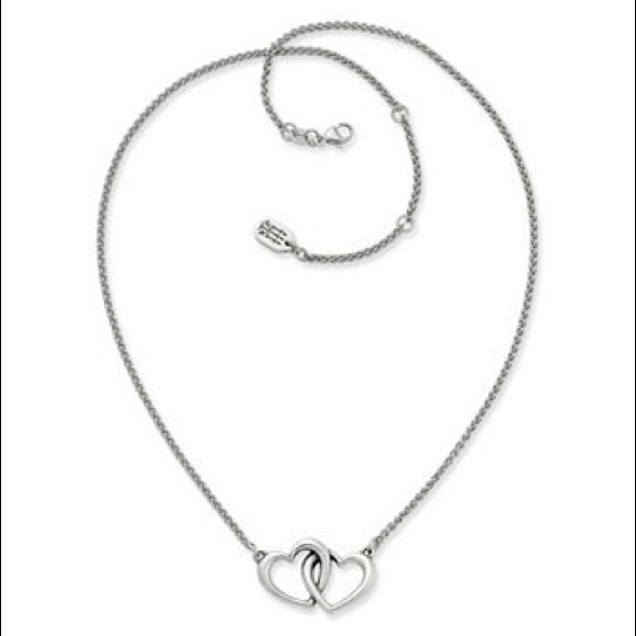 Double Heart Linked Necklace from James Avery