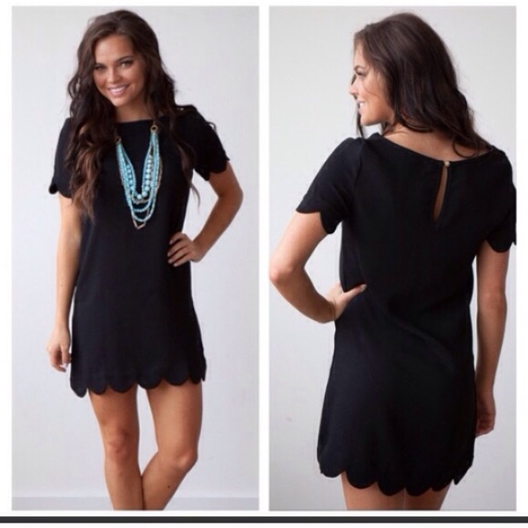 ❗️LAST-L❗️  Hot Pink Scallop Tank Summer Dress - Picture 2 of 4