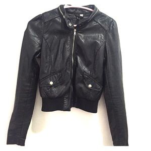 Faux leather jacket