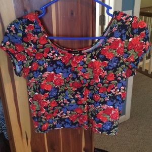 Floral crop top
