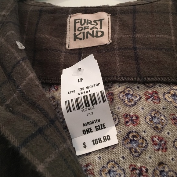 NWT LF floral Furst of a Kind hooded flannel - Picture 2 of 4