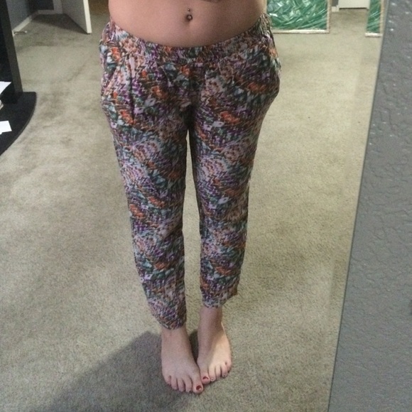 Multi colored sweats almost like joggers