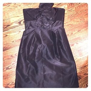 J. Crew Black Strapless Dress