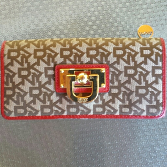 DKNY designer signature wallet, vintage style