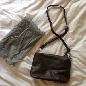 Faux leather shoulder bag by Street Level