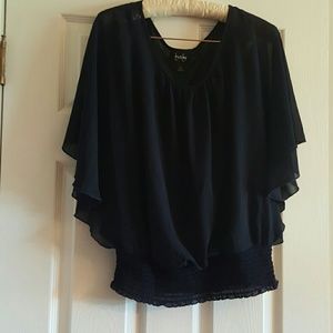 Navy Blouse Size XL