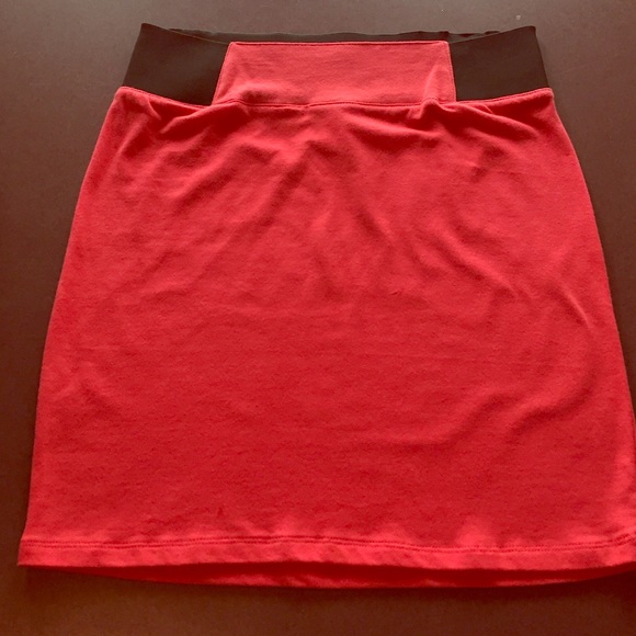Pink mini skirt