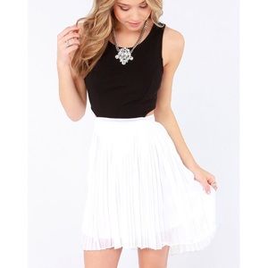 Black & white high low dress