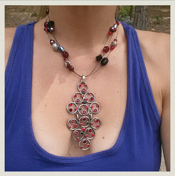 'CHICOS' embellished necklace