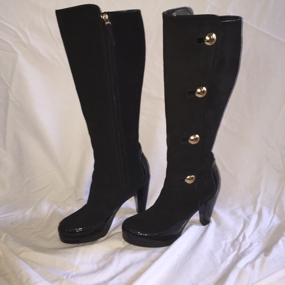 Fendi Suede Platform Boots - Picture 2 of 3