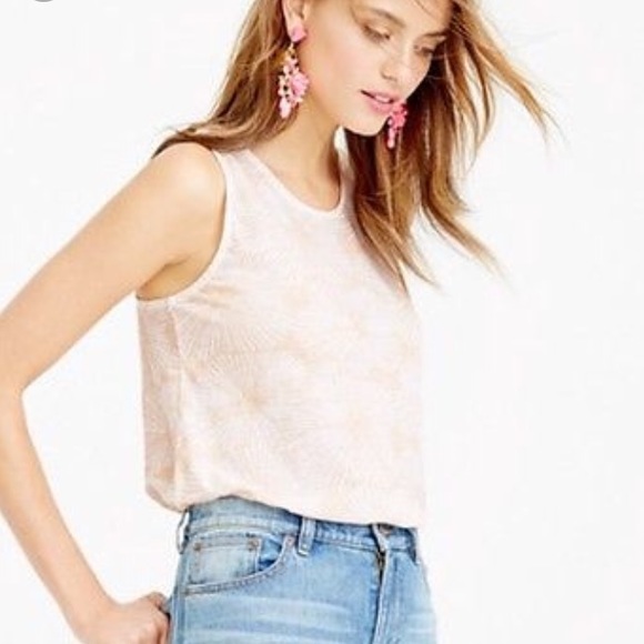 J. Crew Polynesian floral tank top