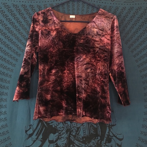 purple velvet top