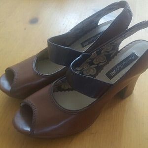 American Eagle Open Toed High Heals