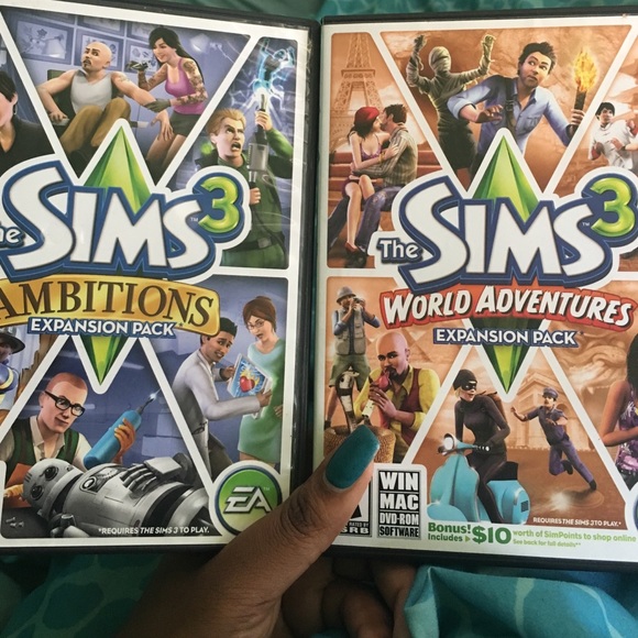 Sims 3 ambitions and sims 3 world of adventures