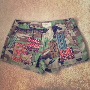Denim & Supply Ralph Lauren patchwork camo shorts