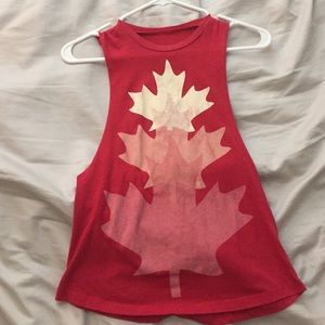 Canada crop tank top