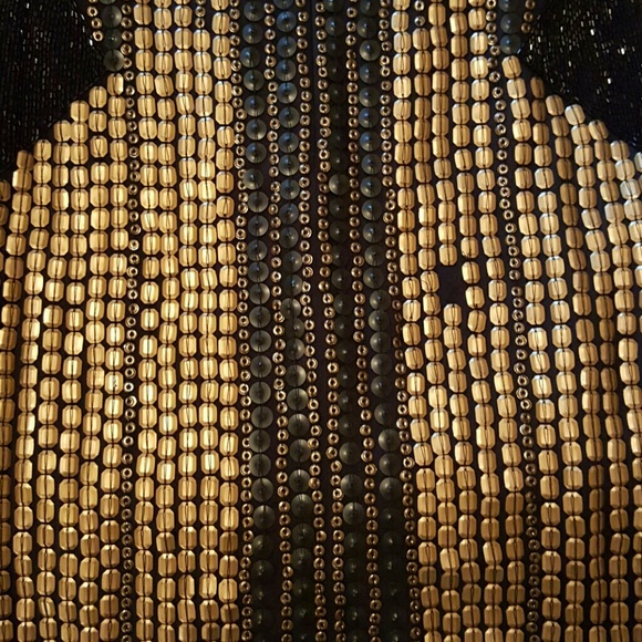 Yoana Baraschi Gold Black Sequin NWT Dress FINAL $ - Picture 2 of 4