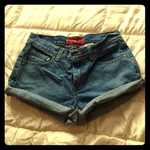 High waited Levi cut offs size 4P