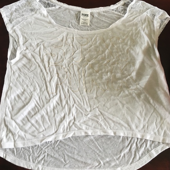 White Victoria Secret Crop Top