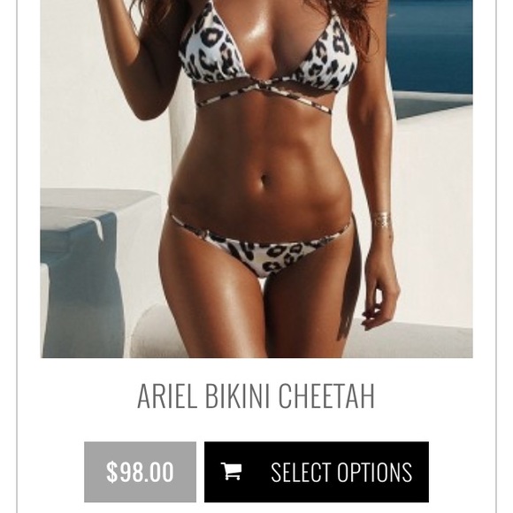 Plumeria Swimwear cheetah animal print bikini set - Picture 2 of 4