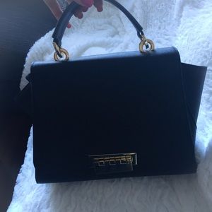 💕 Black Leather Zac Posen Handbag 💕
