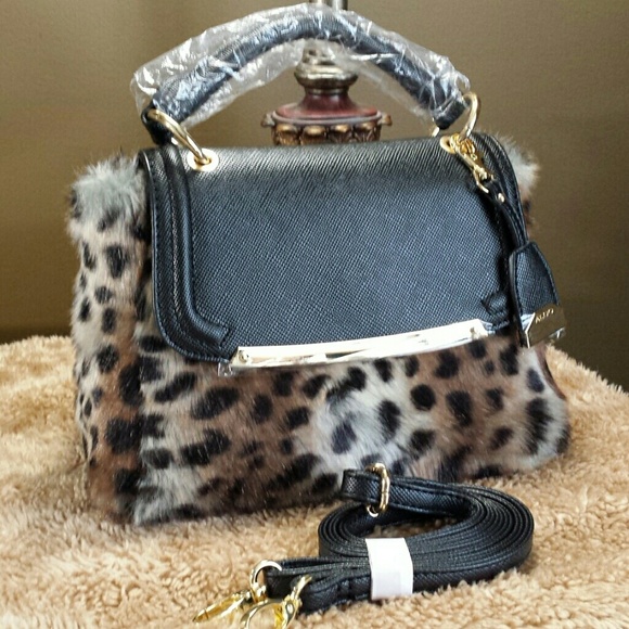 Aldo - leopard satchel bag