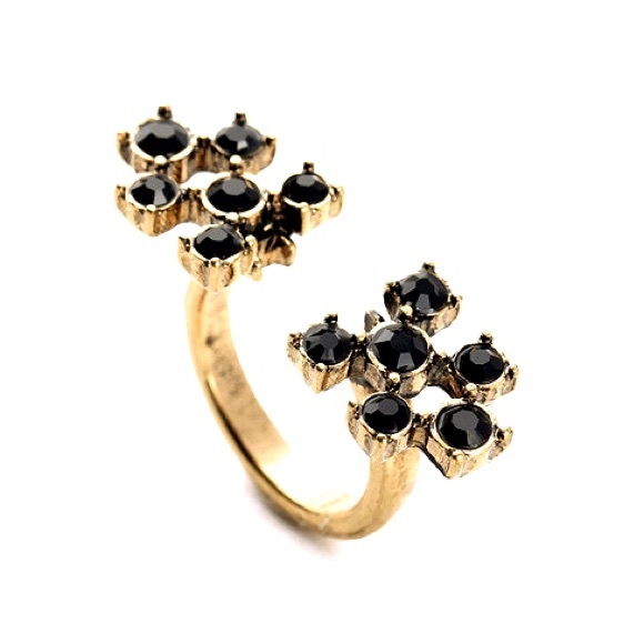CLOSET CLOSING - Black Beads Ring