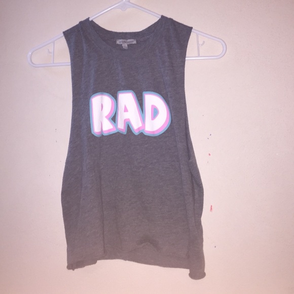 "RAD" Cropped Muscle Tank