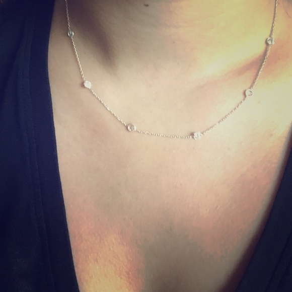 Diamonds by the Yard station Necklace - Picture 1 of 1