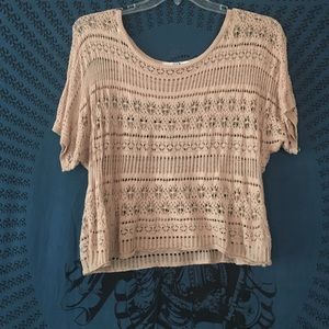 tan crotchet top
