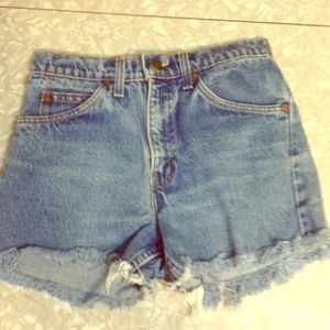 Denim shorts