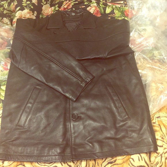 Men leather jacket