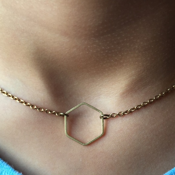 Hexagon Necklace - Picture 2 of 4