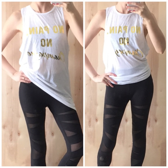 SOLD! No Pain, No Champagne Tank 🍾 - Picture 2 of 4