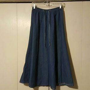 Denim Maxi skirt