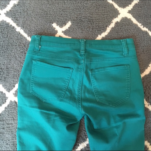 Teal Skinny Jeans - Picture 3 of 3